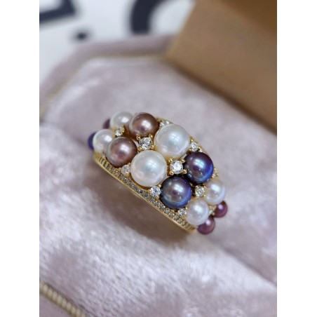 Fresh water pearl ring