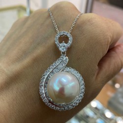 925 Silver Fresh Water pearl Necklace SN5822