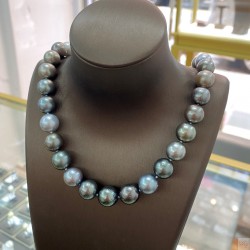925 Silver Tahiti pearl Necklace SN5828