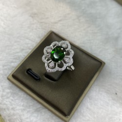 925 Silver Diopside ring SD011
