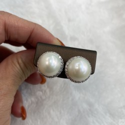 925 Silver Fresh Water Pearl Earrings SEP717