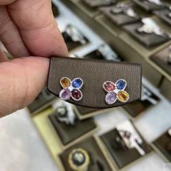 925 Silver sapphire earrings GSS089