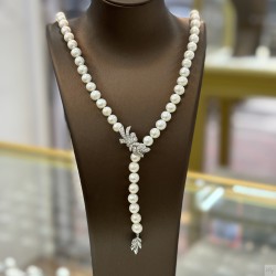 925 Silver Fresh Water pearl Necklace SN5887