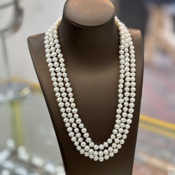 925 Silver Fresh Water pearl Necklace SN5891