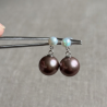 Fresh water pearl earrings