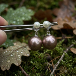 Fresh water pearl earrings