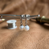 Fresh water pearl earrings