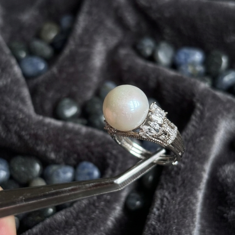 Fresh water pearl ring